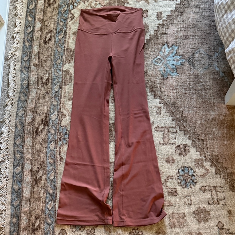 Lululemon Groove Nulu Super-High-Rise Flared Pant Regular Size 6 Aincient Copper